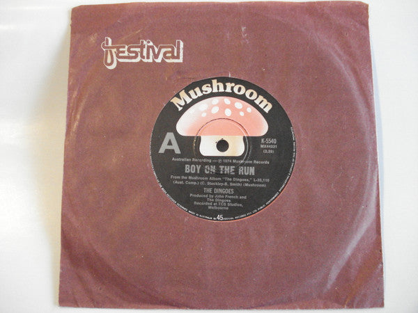 The Dingoes : Boy On The Run (7")