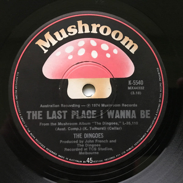 The Dingoes : Boy On The Run (7")