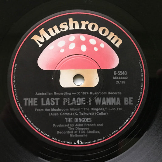 The Dingoes : Boy On The Run (7")
