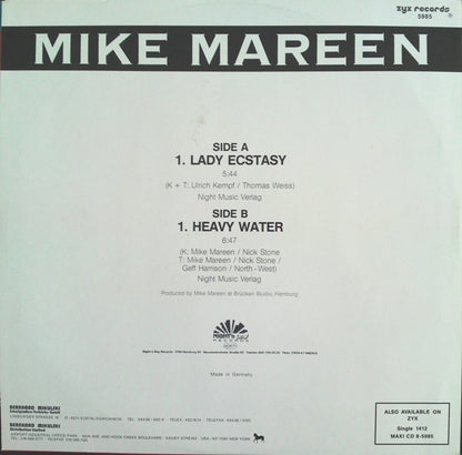Mike Mareen : Lady Ecstasy (12", Maxi)