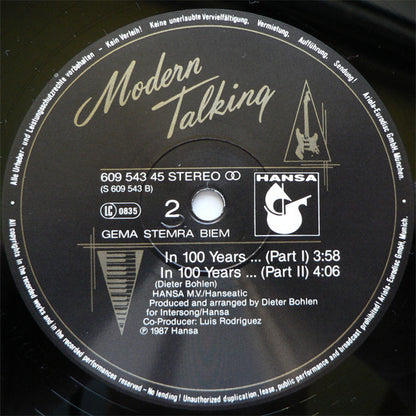 Modern Talking : In 100 Years… (Long Version - Future Mix) (12", Maxi)