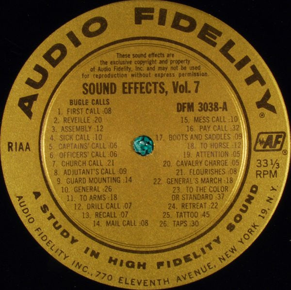Unknown Artist : Sound Effects, Volume 7 (LP, Mono)