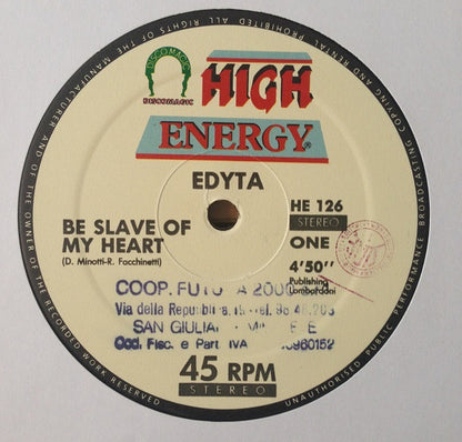 Edyta : Be Slave Of My Heart (12")