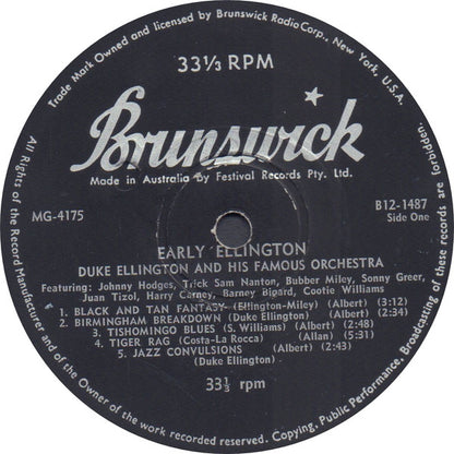 Duke Ellington And His Orchestra : Early Ellington (LP, Comp, Mono)