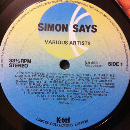 Various : Simon Says (LP, Comp)