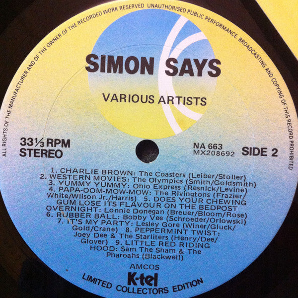 Various : Simon Says (LP, Comp)