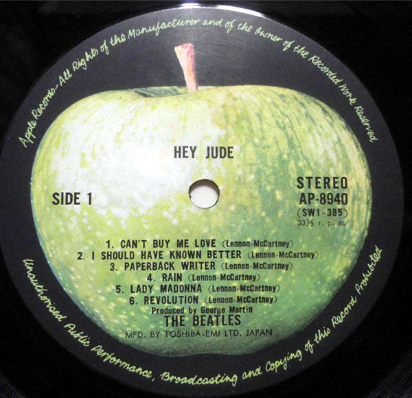 The Beatles : Hey Jude (LP, Comp, RE)