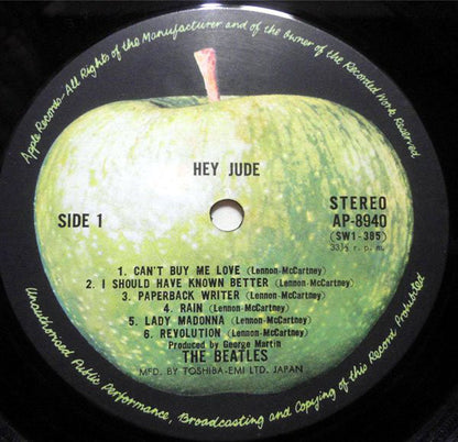 The Beatles : Hey Jude (LP, Comp, RE)