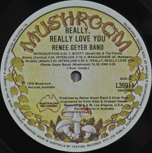 Renee Geyer Band : Really Really Love You (LP, Album, RE, Gat)