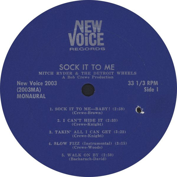Mitch Ryder & The Detroit Wheels : Sock It To Me! (LP, Album, Mono)