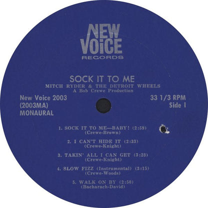 Mitch Ryder & The Detroit Wheels : Sock It To Me! (LP, Album, Mono)