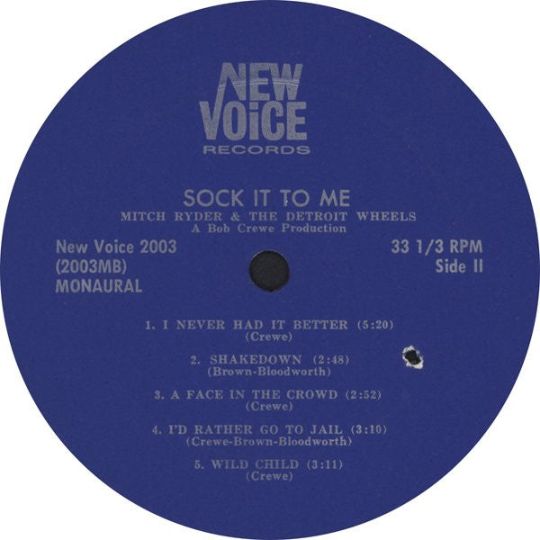 Mitch Ryder & The Detroit Wheels : Sock It To Me! (LP, Album, Mono)