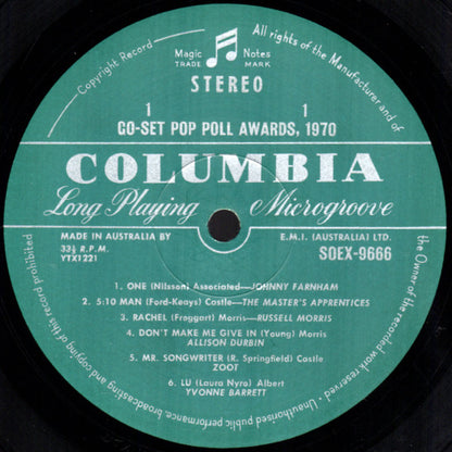 Various : Go-Set Pop Poll Awards 1970 (LP, Comp)