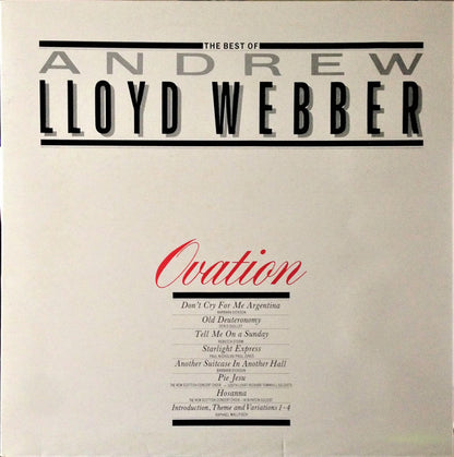 Andrew Lloyd Webber : Ovation - The Best Of Andrew Lloyd Webber (LP, Comp, Gat)