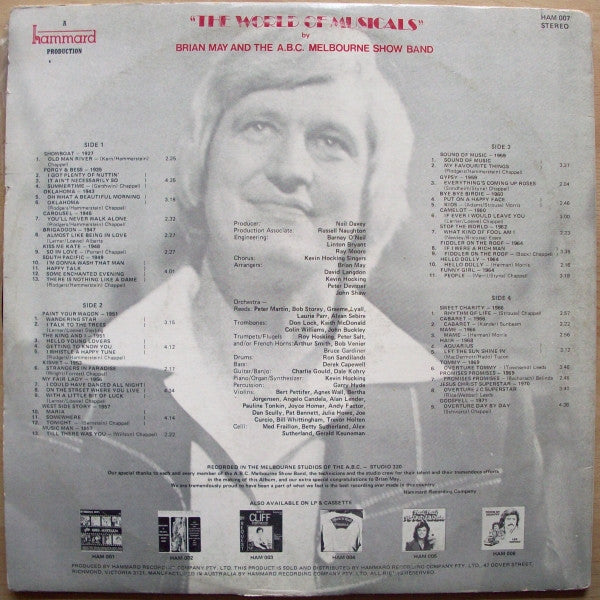 Brian May (2) And The A.B.C. Melbourne Show Band* : The World Of Musicals (2xLP, Album, Gat)
