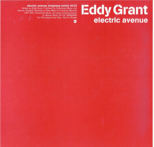 Eddy Grant : Electric Avenue (12", S/Sided, Promo)