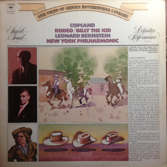 Aaron Copland – Leonard Bernstein, New York Philharmonic : Rodeo / Billy The Kid (LP, RE)
