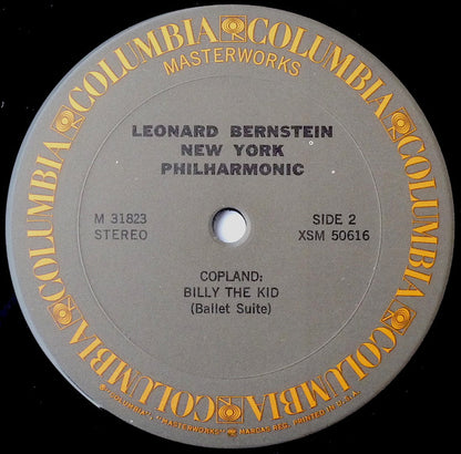 Aaron Copland – Leonard Bernstein, New York Philharmonic : Rodeo / Billy The Kid (LP, RE)