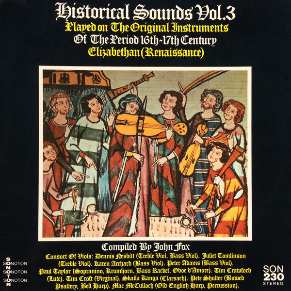John Fox (2) : Historical Sounds Vol. 3 (LP)