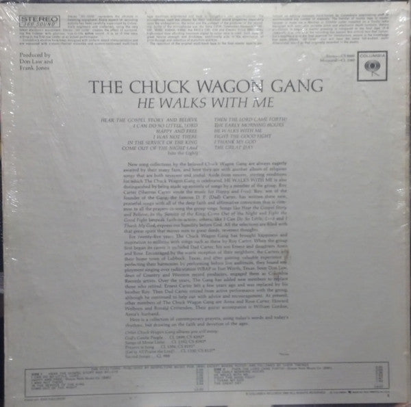 Chuck Wagon Gang : He Walks With Me (LP)