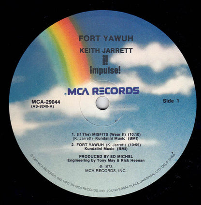 Keith Jarrett : Fort Yawuh (LP, Album, RE)