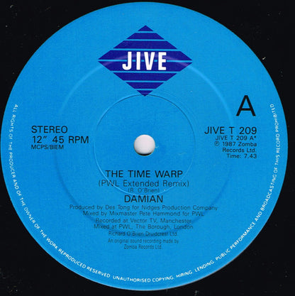 Damian : The Time Warp (12", Single, Col)