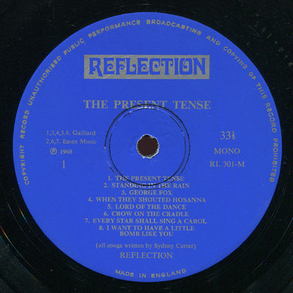 Reflection (7) : The Present Tense (Songs Of Sydney Carter) (LP, Mono)