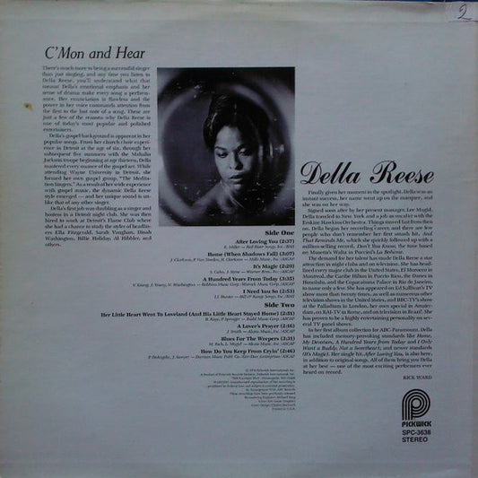Della Reese : C'Mon And Hear (LP, Album, RE)