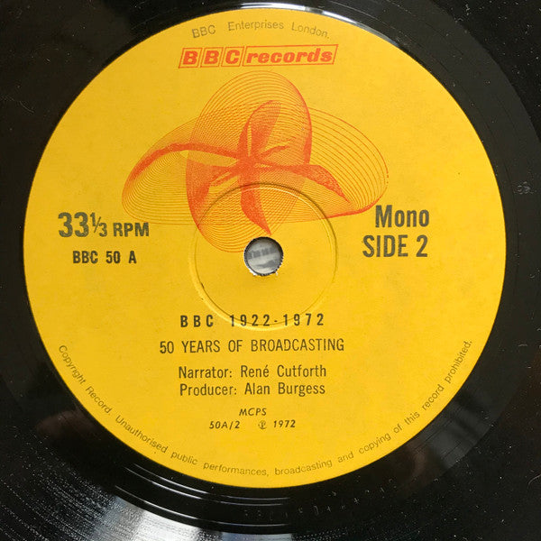 Various : BBC 1922-1972 (2xLP, Comp)