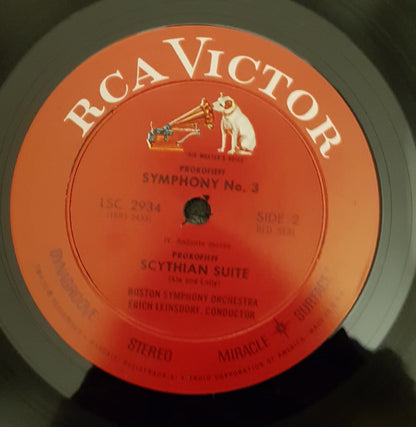 Sergei Prokofiev - Boston Symphony Orchestra / Erich Leinsdorf : Symphony No. 3 / Scythian Suite (Ala And Lolly) (LP, Album)