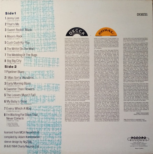 Moon Mullican : Sweet Rockin' Music (LP, Comp)