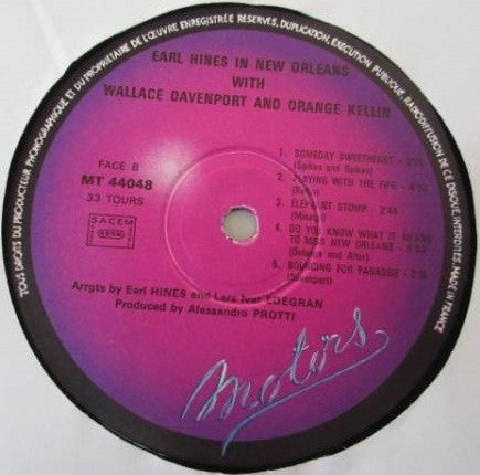 Earl Hines : In New Orleans (Vol. 1) (LP, Album)