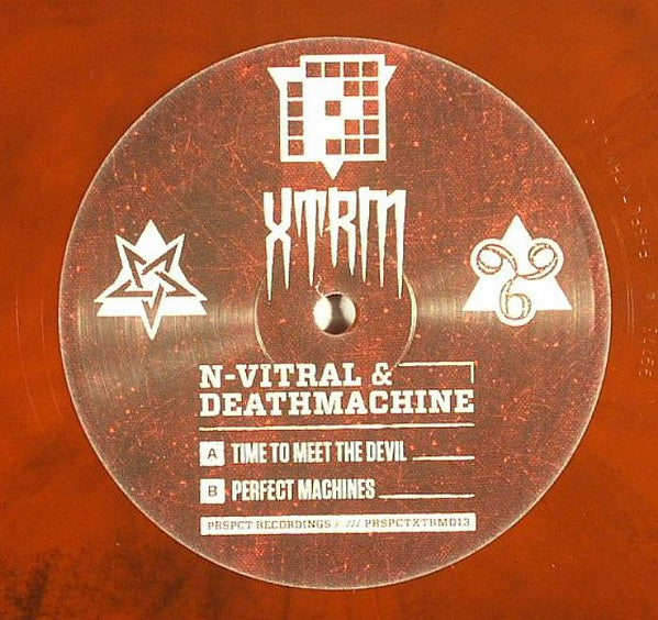 N-Vitral & Deathmachine : Time To Meet The Devil / Perfect Machines (12", Blo)