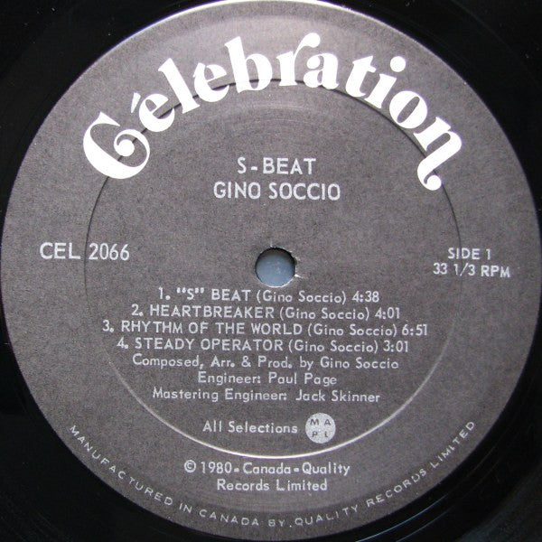 Gino Soccio : S-Beat (LP, Album)