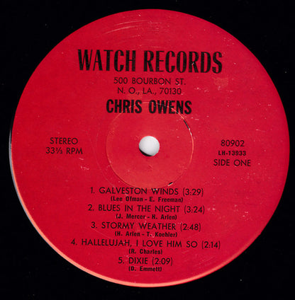 Chris Owens (4) : Galveston Winds (LP, Album)