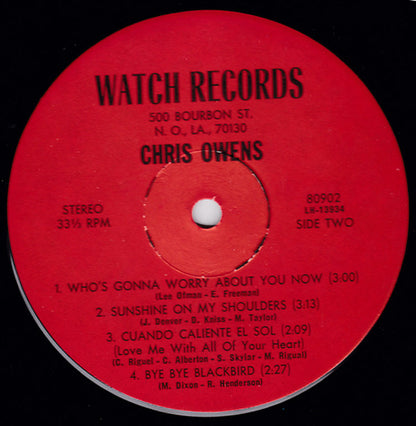 Chris Owens (4) : Galveston Winds (LP, Album)