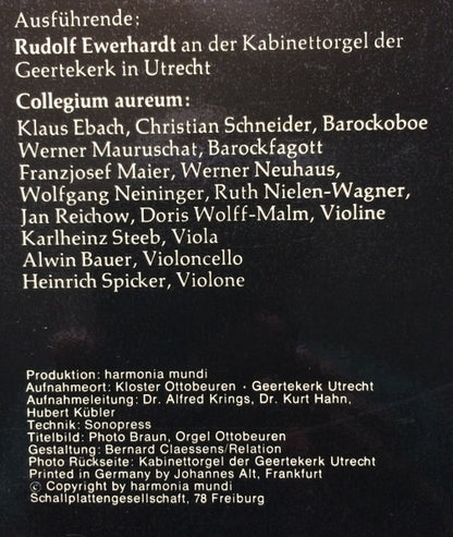 G.F. Haendel* - Collegium Aureum, Rudolf Ewerhart : Konzerte Für Orgel & Orchester (Folge 2) (2xLP)