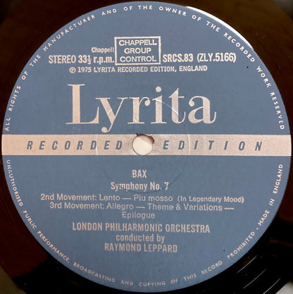 Bax*, London Philharmonic Orchestra, Raymond Leppard : Symphony No. 7 (LP)