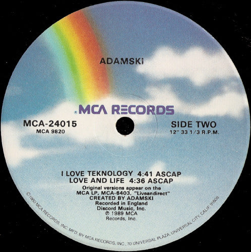 Adamski : N-R-G (12", Single)