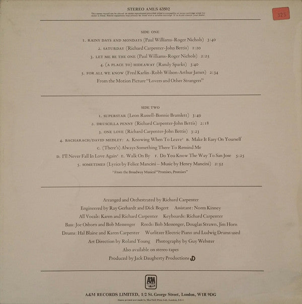 Carpenters : Carpenters (LP, Album)