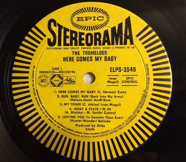 The Tremeloes : Here Comes My Baby (LP)