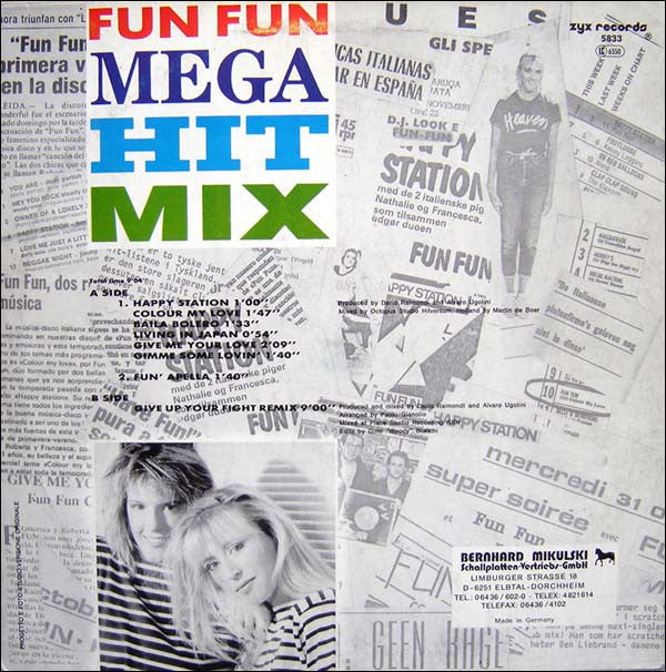 Fun Fun : Mega Hit Mix (12", P/Mixed)
