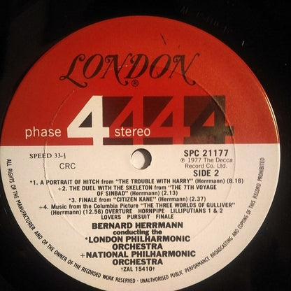 Bernard Herrmann, London Philharmonic Orchestra ・ National Philharmonic Orchestra : Bernard Herrmann Conducts (LP, Comp, RE)