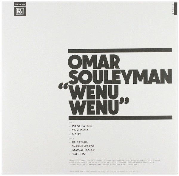 Omar Souleyman : Wenu Wenu (LP, Album)