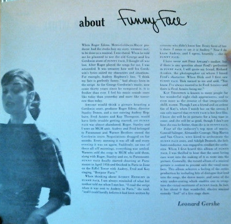 Fred Astaire, Audrey Hepburn And Kay Thompson : Funny Face (Original Sound Track Recording) (LP, Album, Mono)