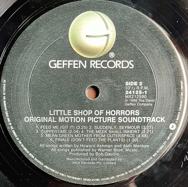 Howard Ashman, Alan Menken : Little Shop Of Horrors (Original Motion Picture Soundtrack) (LP, Album, Gat)