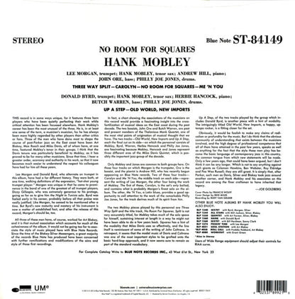Hank Mobley : No Room For Squares (LP, Album, RE)
