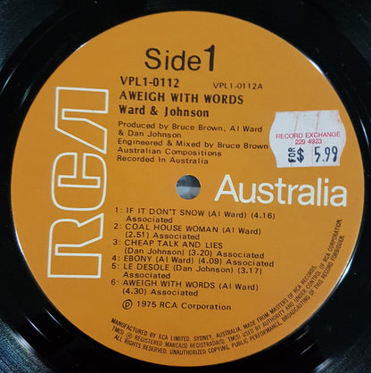 Ward & Johnson : Aweigh With Words (LP, Album, Gat)
