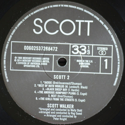 Scott Walker : Scott 2 (LP, Album, RE, RM, 180)