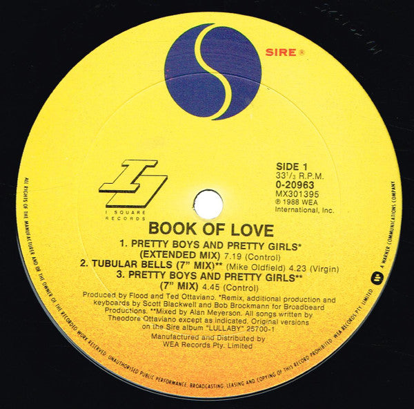 Book Of Love : Pretty Boys And Pretty Girls / Tubular Bells (12", Single)